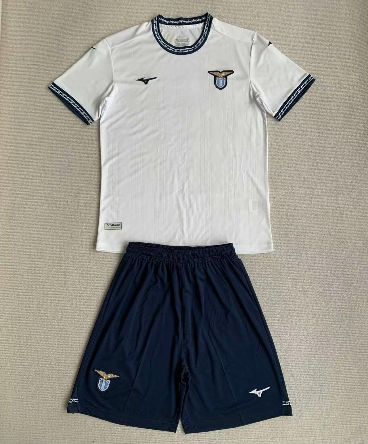 Kids-Lazio 23/24 Third White Soccer Jersey